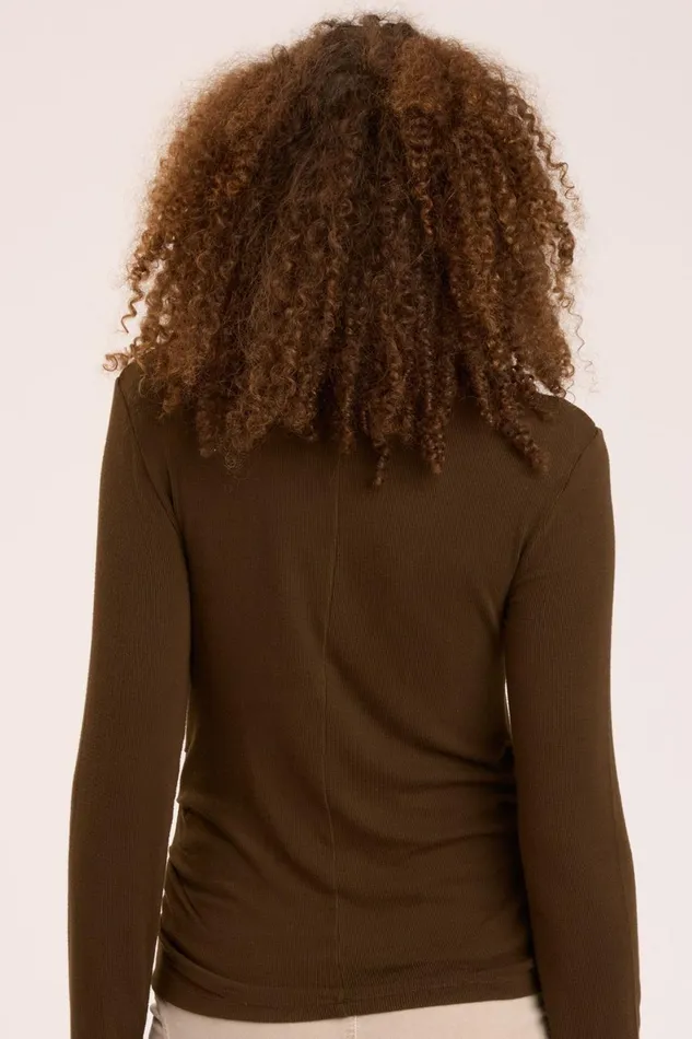 Clothing ShirtsBlouses XCVI Lilis Turtleneck Boxwood Pigment