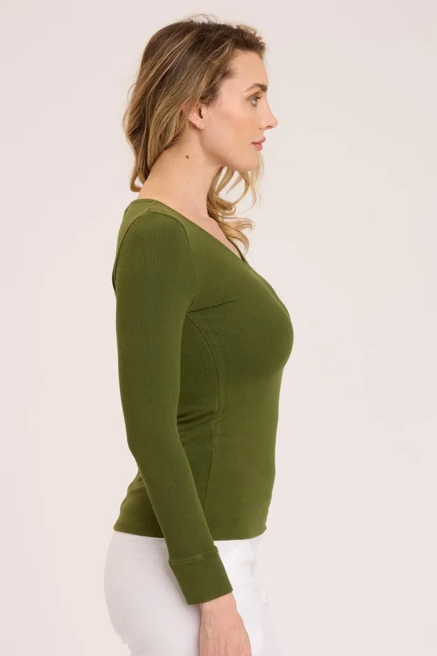 Clothing ShirtsBlouses XCVI Nadira VNeck Apollo Pigment