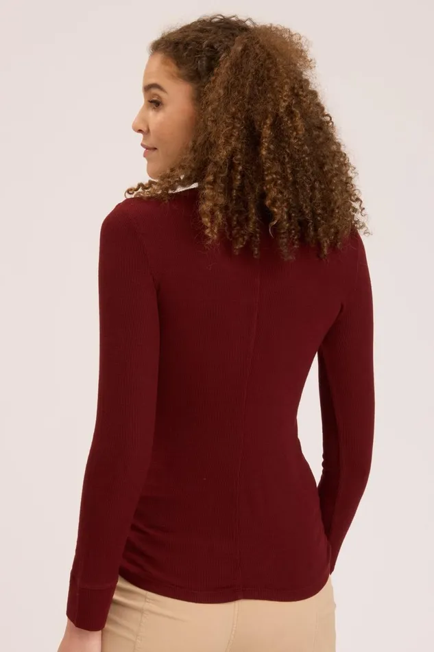 Clothing ShirtsBlouses XCVI Nadira VNeck Port Pigment