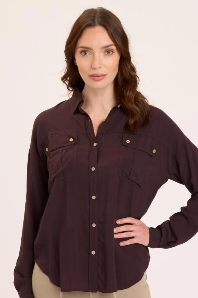 Clothing ShirtsBlouses XCVI Smithson ButtonUp Belge