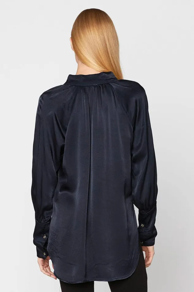 Clothing ShirtsBlouses XCVI Thomasin Blouse Anchor Navy