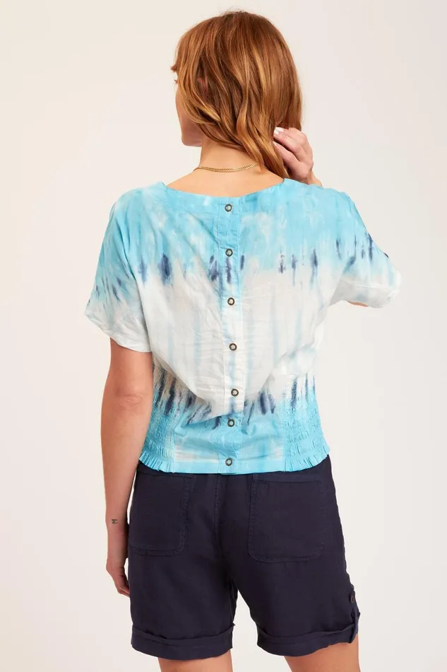 Clothing ShirtsBlouses XCVI Vivi Top Voltaic Wash Icicle