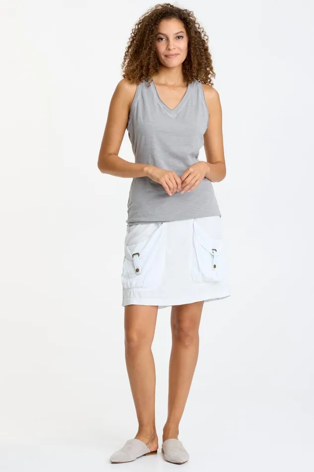 Clothing Skirts XCVI Twill Shirley Mini Fantail Pigment