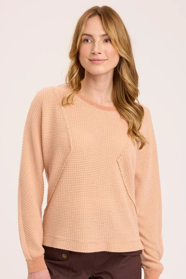 Clothing Sweatshirts XCVI Delsi Pullover Firefly Pigment