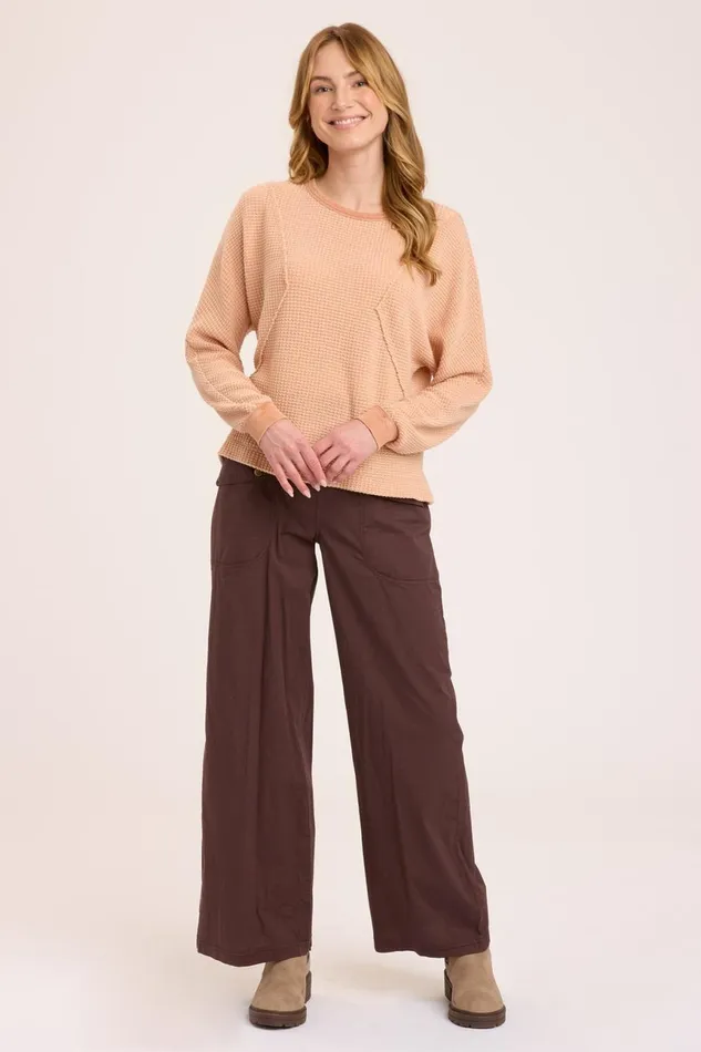 Clothing Sweatshirts XCVI Delsi Pullover Firefly Pigment