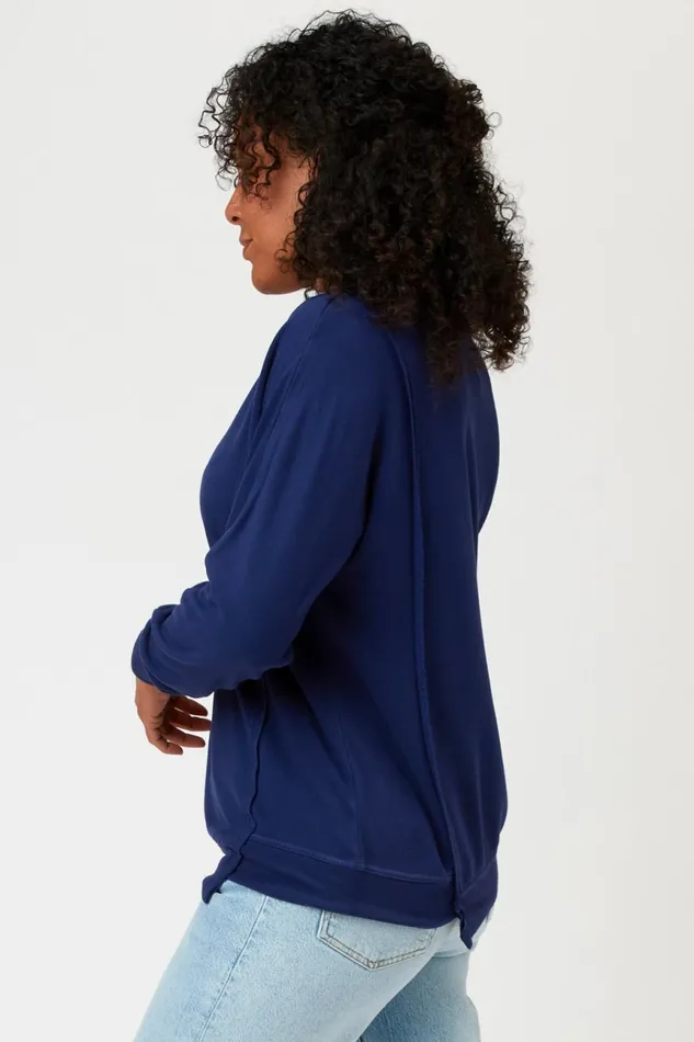 Clothing Sweatshirts XCVI Hotah Pullover Hague Blue