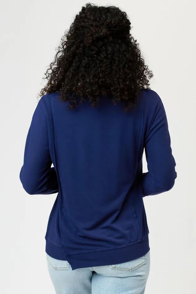 Clothing Sweatshirts XCVI Hotah Pullover Hague Blue