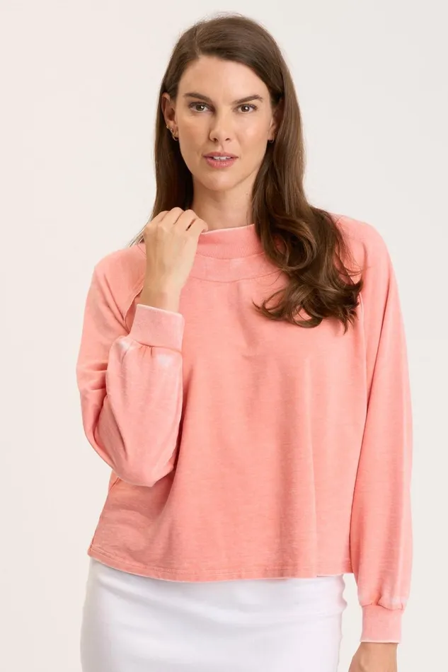 Clothing Sweatshirts XCVI Xenith Pullover Tambourine Burnout