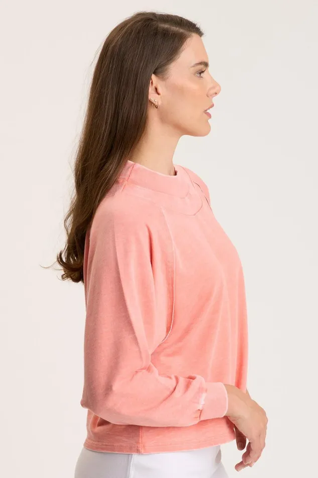 Clothing Sweatshirts XCVI Xenith Pullover Tambourine Burnout