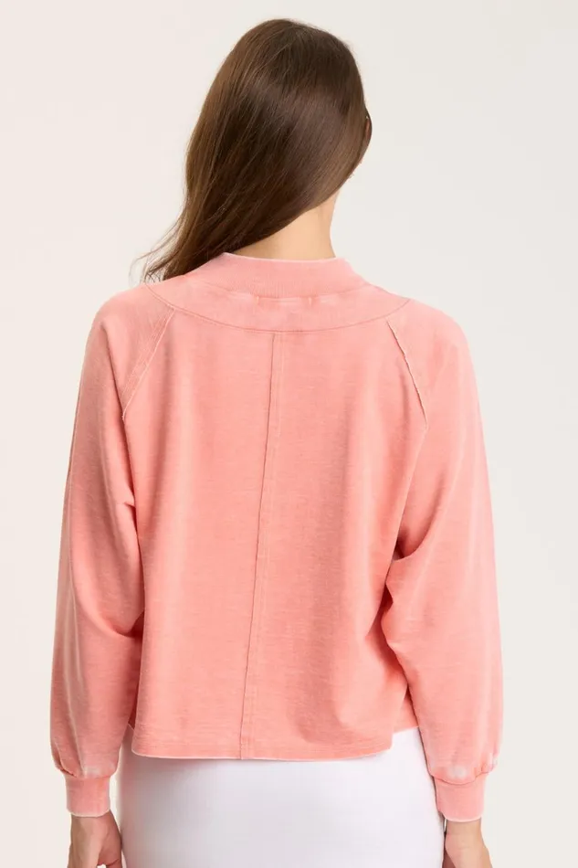 Clothing Sweatshirts XCVI Xenith Pullover Tambourine Burnout