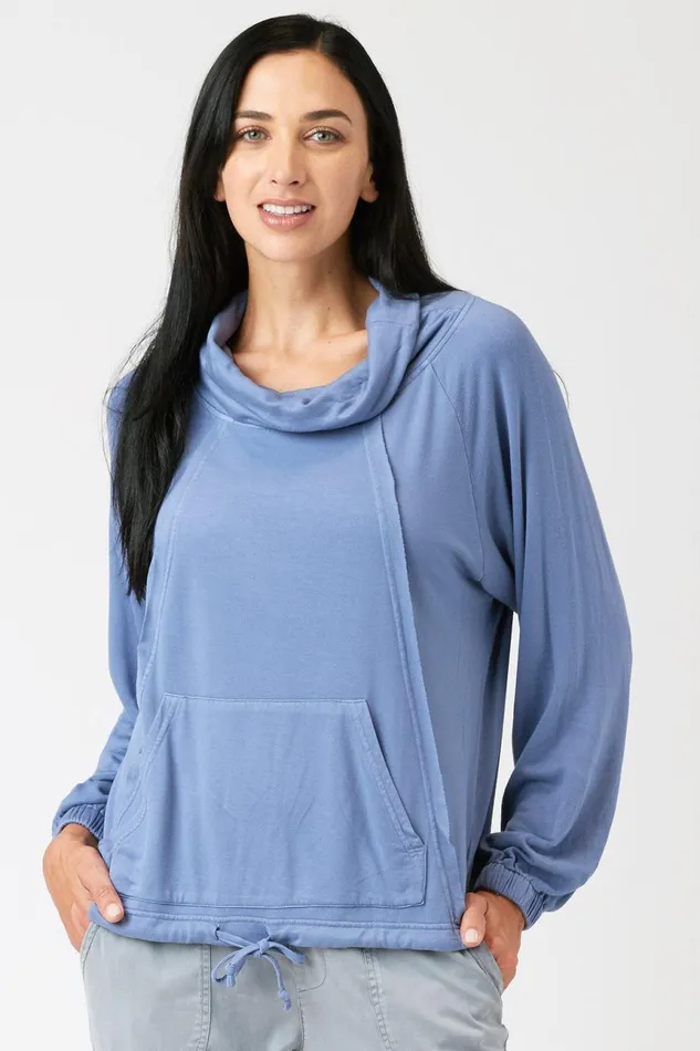 Clothing Sweatshirts XCVI York Sweatshirt Light Cornflower