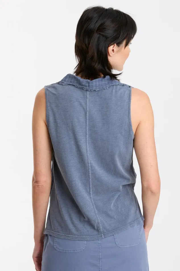 Clothing Tanks XCVI Fleming Tie Tank Hypnotic Pigment