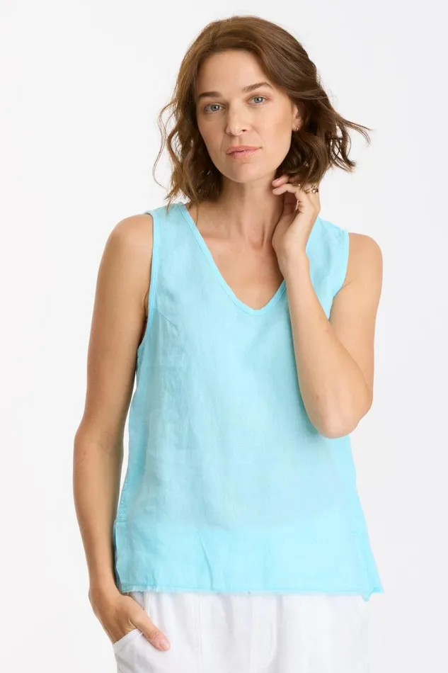 Clothing Tanks XCVI Lamar Tank Mermaid Tail Pigment