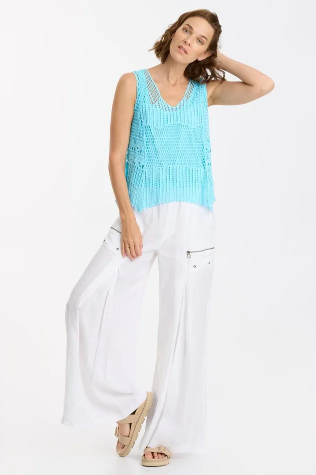 Clothing Tanks XCVI Larina Tank Mermaid Tail Pigment