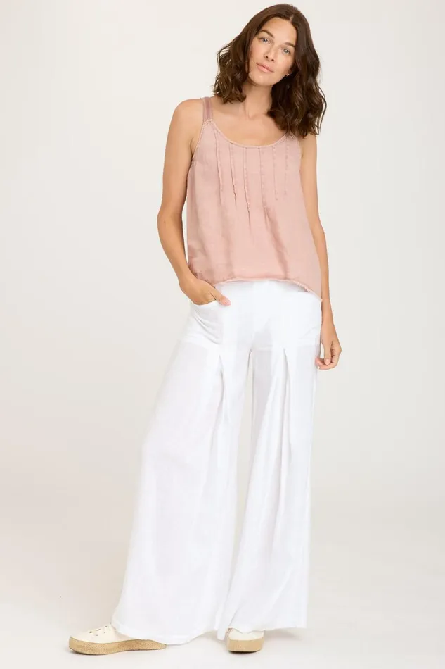 Clothing Tanks XCVI Shawnie Tank Hydrangea Pigment