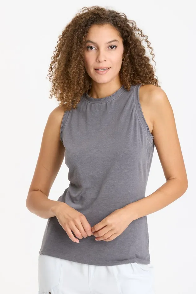 Clothing Tanks XCVI Tasha Tank Nebulous Pigment
