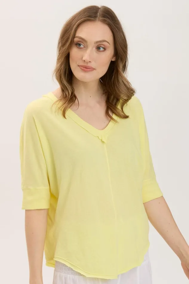 Clothing Tees XCVI Gardiner Banded Sleeve Top 20 Illume Pigment