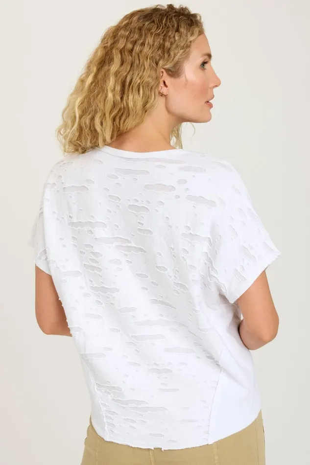 Clothing Tees XCVI Langston Top White