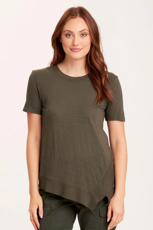 Clothing Tees XCVI Lettie Tee Olive