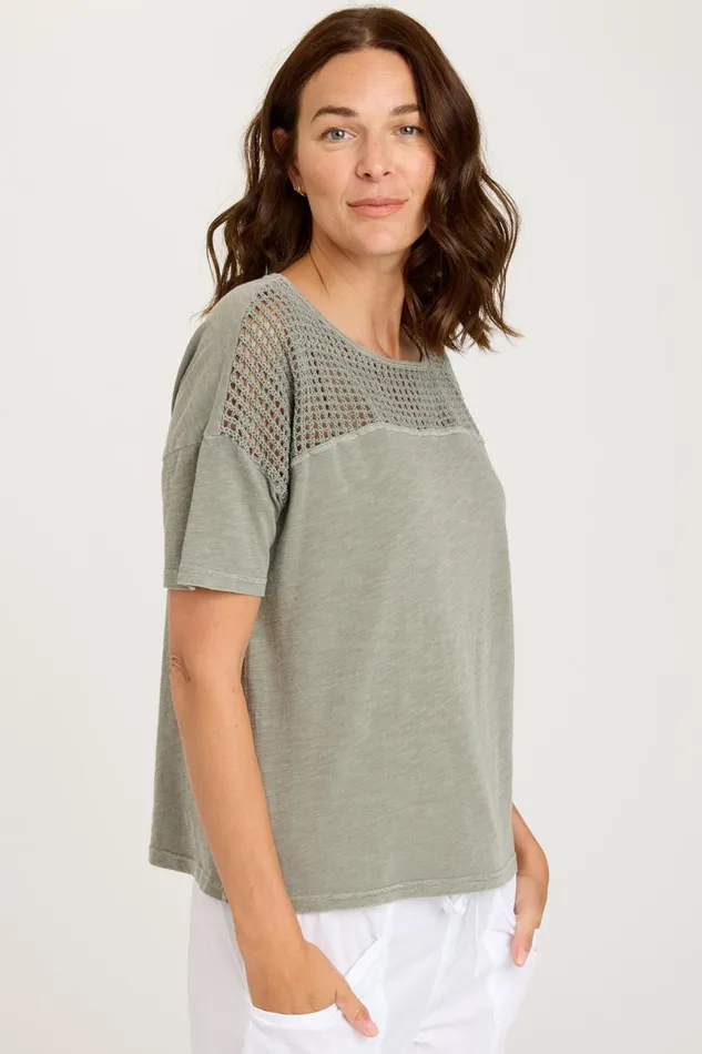 Clothing Tees XCVI Minette Tee Sanctuary Pigment