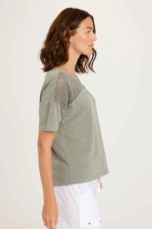 Clothing Tees XCVI Minette Tee Sanctuary Pigment