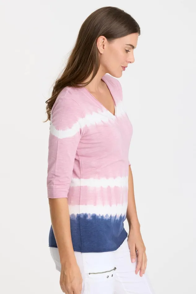 Clothing Tees XCVI Tina Top Caravel Wash Serene