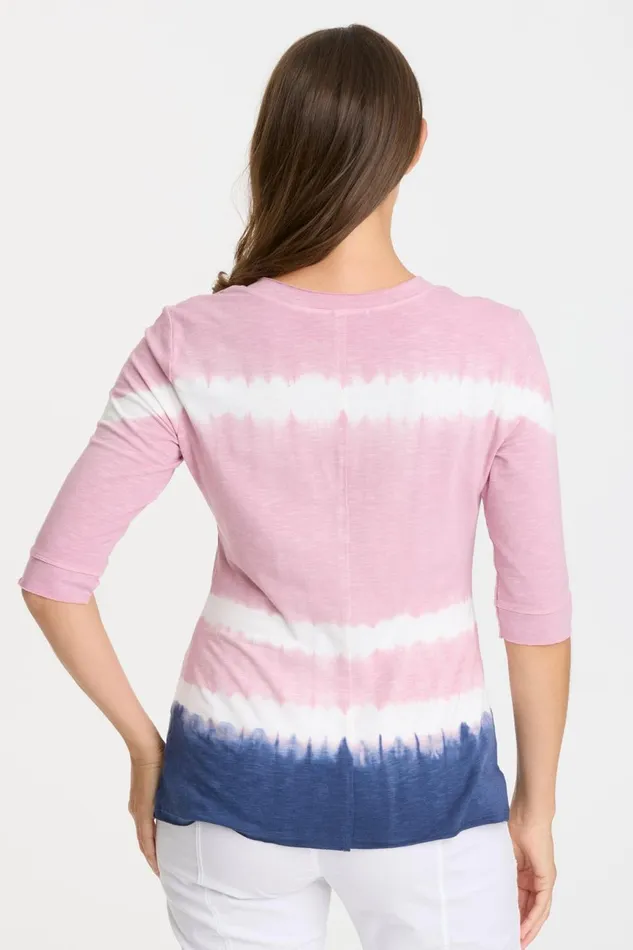 Clothing Tees XCVI Tina Top Caravel Wash Serene