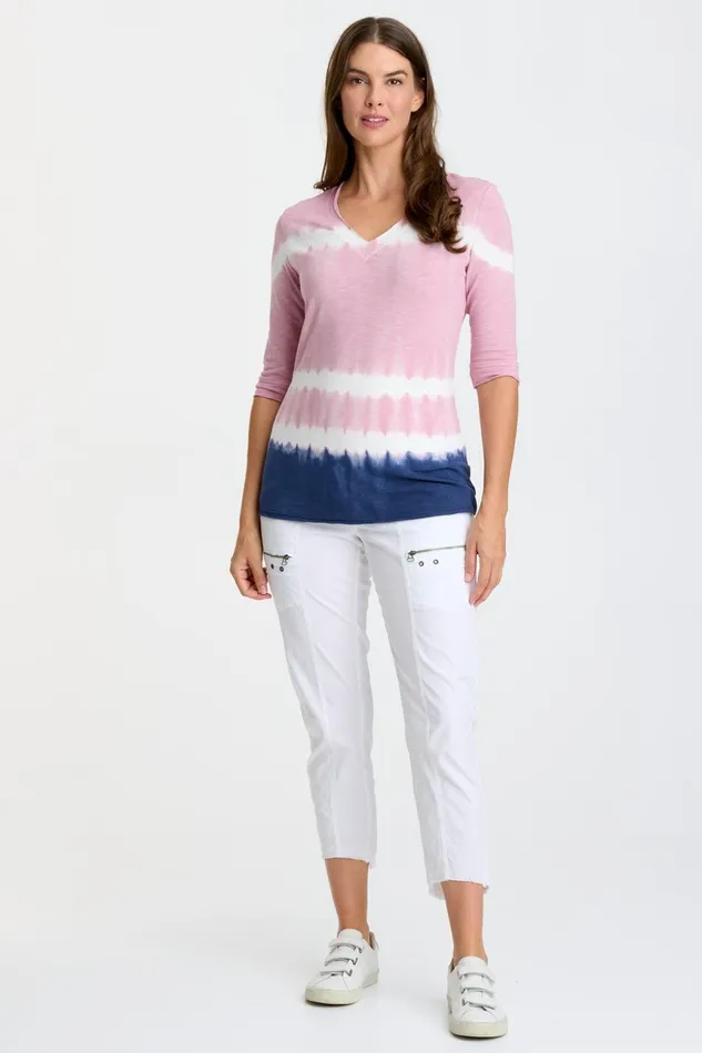 Clothing Tees XCVI Tina Top Caravel Wash Serene