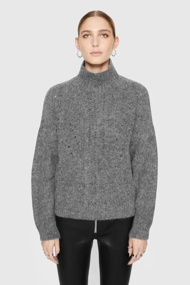 Clothing Tops Rebecca Minkoff Caroline Sweater Heather Grey