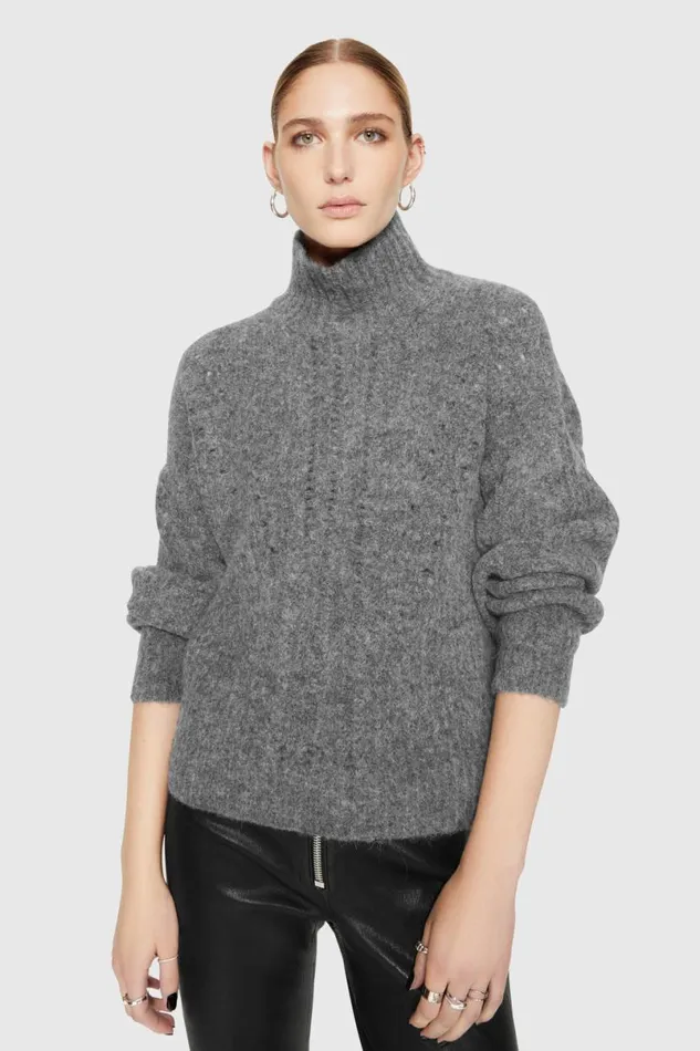 Clothing Tops Rebecca Minkoff Caroline Sweater Heather Grey