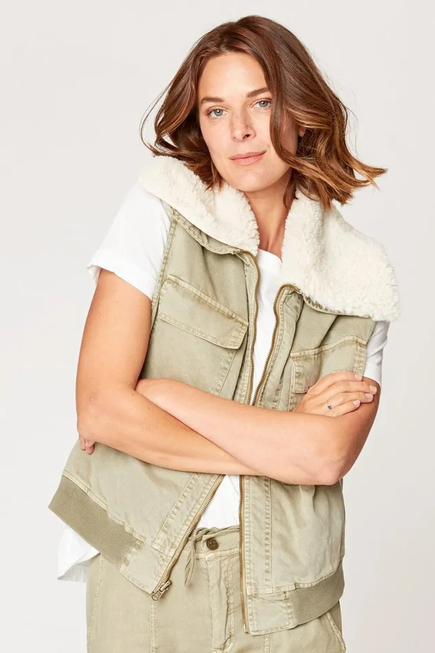 Clothing Vests XCVI Pinnacles Reversible Vest Grapevine