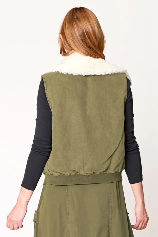 Clothing Vests XCVI Pinnacles Reversible Vest Trellis