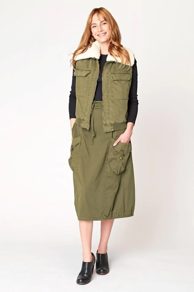 Clothing Vests XCVI Pinnacles Reversible Vest Trellis