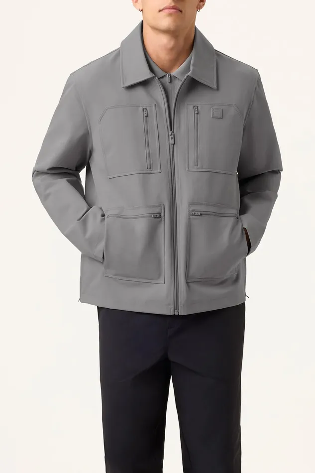 Coats and Jackets Men Fila 4 Pocket Tour Jacket 050 Ultimate Grey Coats and Jackets Men Fila 4 Pocket Tour Jacket 050 Ultimate Grey