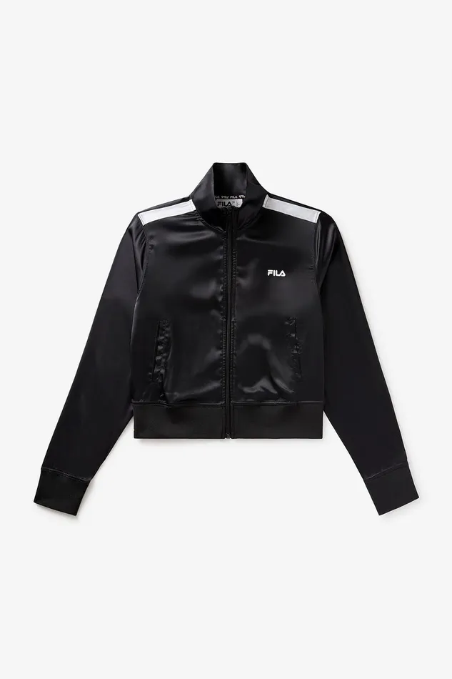 Coats and Jackets Women Fila Satin Track Jacket