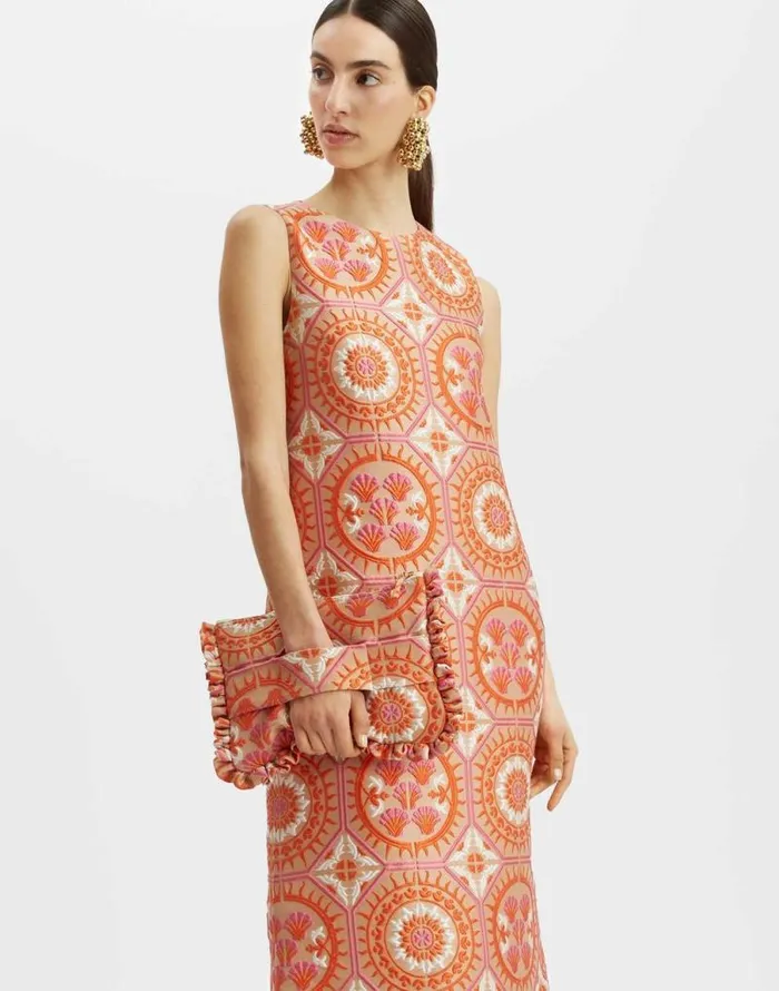 Column Dress Sun Orange Women La Double J Dresses