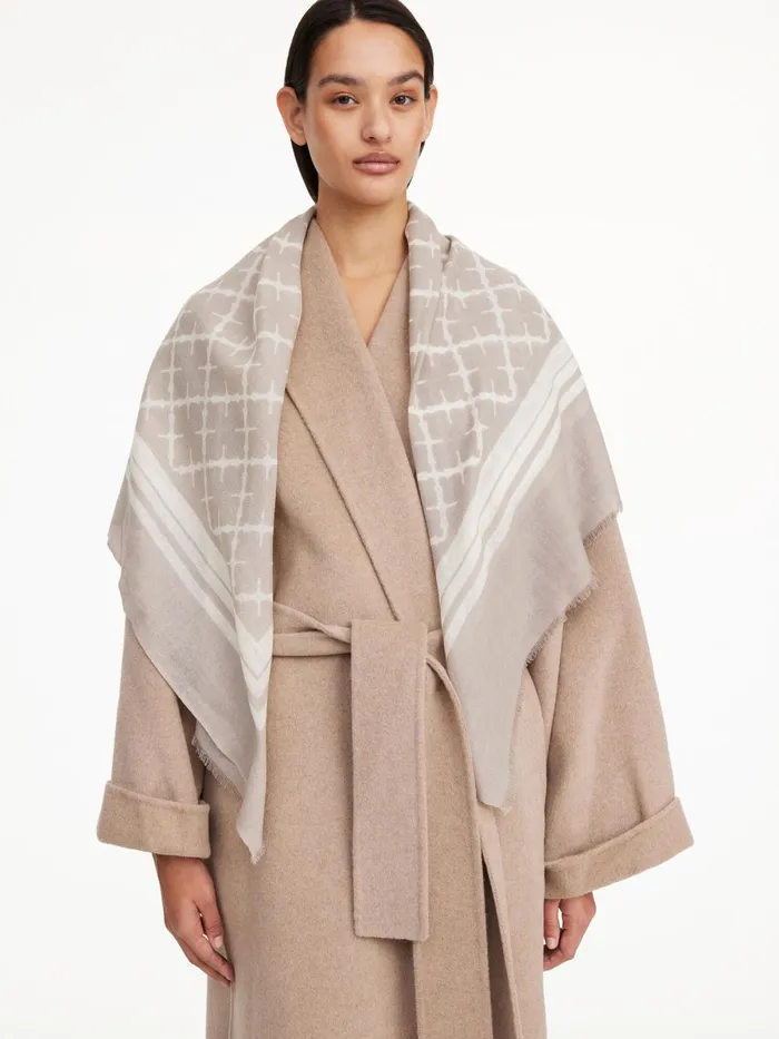 Cornelis Wool Scarf Feather Women By Malene Birger Scarves