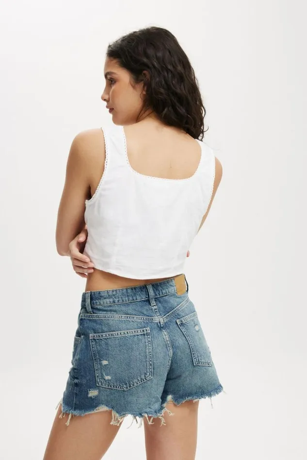 Corset Cami White Women Cotton On Tops