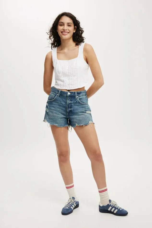 Corset Cami White Women Cotton On Tops
