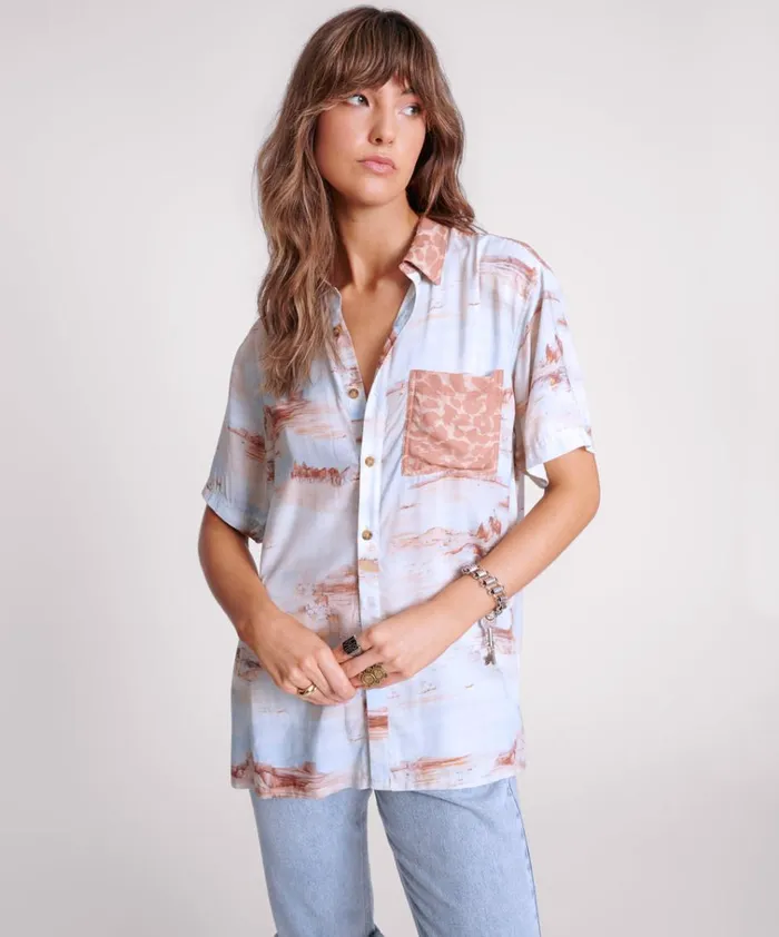 COWBOY DESERT RANCH SHIRT Women One Teaspoon Shirts COWBOY DESERT RANCH SHIRT Women One Teaspoon Shirts
