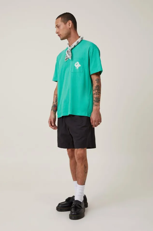 Dabsmyla Loose Fit TShirt Lcn Dab Jade Cream World Peace Men Cotton On Tees and Tanks