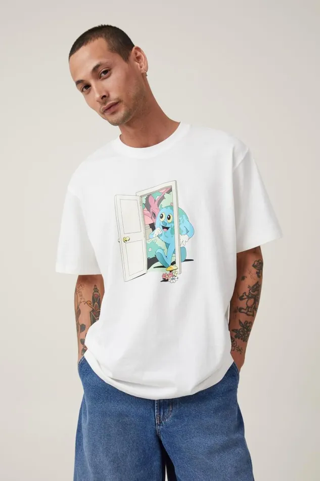 Dabsmyla Loose Fit TShirt Lcn Dab Vintage White World Peace Men Cotton On Tees and Tanks Dabsmyla Loose Fit TShirt Lcn Dab Vintage White World Peace Men Cotton On Tees and Tanks
