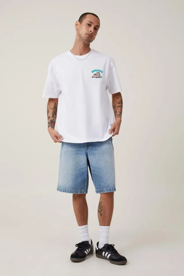 Dabsmyla Loose Fit TShirt Lcn Dab White Dreams Men Cotton On Tees and Tanks Dabsmyla Loose Fit TShirt Lcn Dab White Dreams Men Cotton On Tees and Tanks