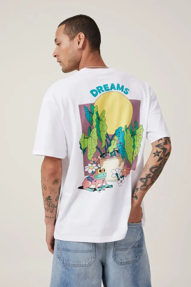 Dabsmyla Loose Fit TShirt Lcn Dab White Dreams Men Cotton On Tees and Tanks Dabsmyla Loose Fit TShirt Lcn Dab White Dreams Men Cotton On Tees and Tanks