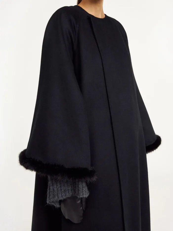 Dalimas Wool Coat Black Women By Malene Birger Coats and Jackets