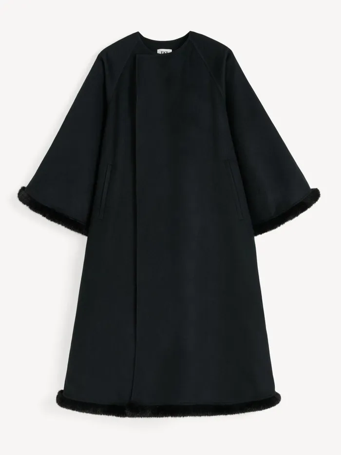 Dalimas Wool Coat Black Women By Malene Birger Coats and Jackets