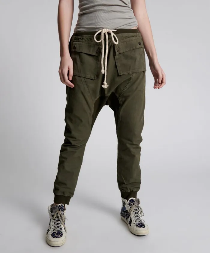 DARK KHAKI CARGO CADET PANTS Women One Teaspoon Bottoms DARK KHAKI CARGO CADET PANTS Women One Teaspoon Bottoms