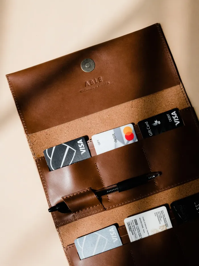 Debre Wallet Cognac Wallets and Clutches Able Women