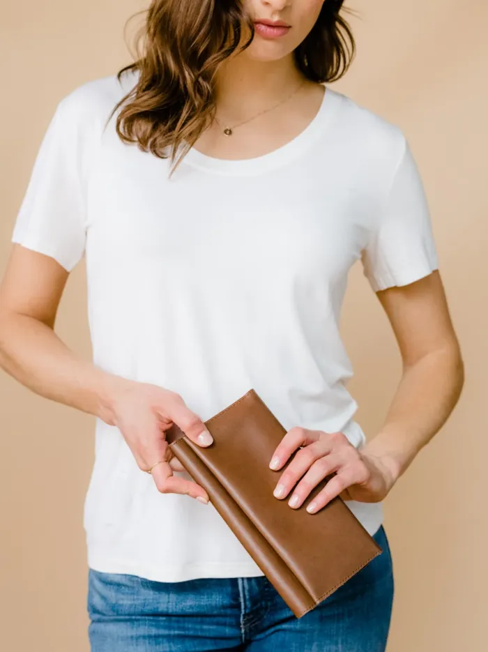 Debre Wallet Cognac Wallets and Clutches Able Women