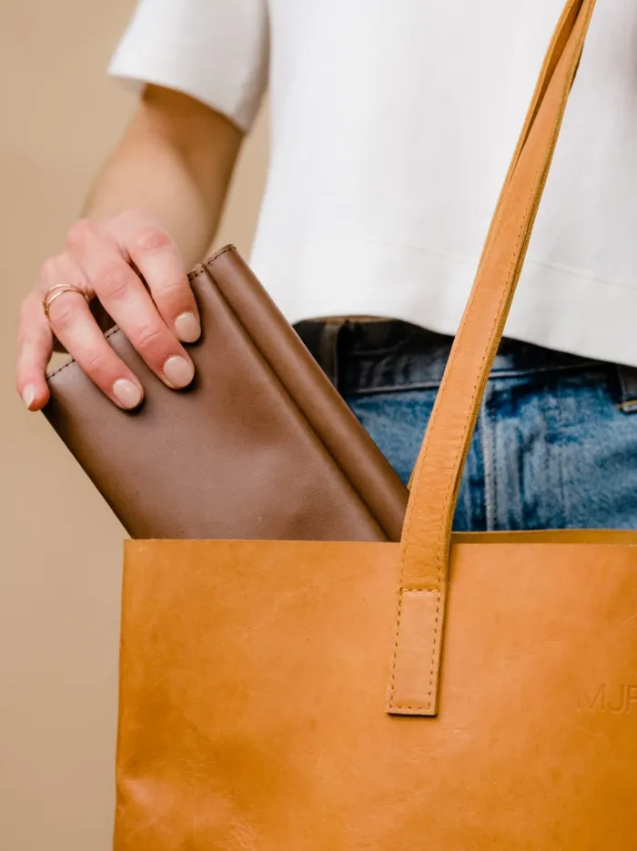 Debre Wallet Cognac Wallets and Clutches Able Women